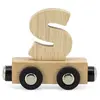 Tryco Houten Naturel Lettertrein Letter S - Letterwagon voor Woorden e...