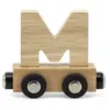 Tryco Houten Naturel Lettertrein Letter M - Letterwagon voor Woorden e...