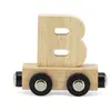 Tryco Houten Naturel Lettertrein Letter B - Letterwagon voor Woorden e...