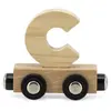 Tryco Houten Naturel Lettertrein Letter C - Letterwagon voor Woorden e...