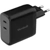 BlueBuilt 100 W Chargeur GaN avec 2 Ports USB-C Noir BBPD100W2B