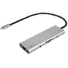 BlueBuilt 8-en-1 Station d'Accueil avec USB-C Argent