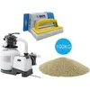 Intex - Zandfilterpomp 7900 L/u & Filterzand 100 kg & WAYS Scrubborste...