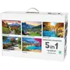 Mr. Broccoli 5 x 1000 Stukjes Puzzel Landscape Collection - 5 in 1 Leg...