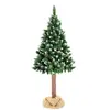 Viking Choice Kunstkerstboom 220 cm - met sneeuw en houten stam