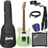 Fazley Sunset Series Tempest 90 Surf Green elektrische gitaar starters...