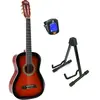 LaPaz 002 SB klassieke gitaar 3/4-formaat sunburst + statief + tuner