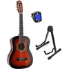 LaPaz 002 SB klassieke gitaar 1/2-formaat sunburst + statief + tuner