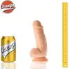 Champs - Stocky Realistiche Dildo met zuignap - 18 cm -Ook voor anaal gebruik -  beige