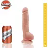 Champs - Baldy - Dual Density Dildo - 23 x 4 cm - Lichte Huidskleur