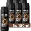 AXE Déodorant Body Spray Fresh Forest & Graffiti - 6 x 150 ml