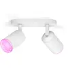 Philips Hue Fugato opbouwspot - wit en gekleurd licht - 2-spots - wit