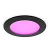 Philips Hue platte inbouwspot - wit en gekleurd licht - Ø170 mm - zwart