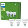 Philips, Ampoule, Spots à LED (GU10, 2.10 W, 375 lm, 3 x, A)