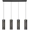 Freelight - Hanglamp Forato 4 lichts L 120 cm bruin zwart