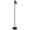 Freelight Vloerlamp Fumoso Zwart met Smoke Glas 1 Lichts