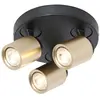Freelight - Spot Razza 3 lichts Ø 21 cm GU10 zwart goud