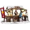 LuVille Kerstdorp Miniatuur Schnaps Markt - L16 x B8 x H9 cm