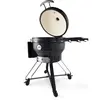 MAXIMA.COM Maxima Premium Kamado BBQ 26 inch Ø 66 cm - Houtskoolbarbecue - Grillen, Roken, Bakken, Stomen - Kooktoestel - Egg Barbecue Zwart