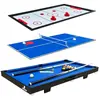 Cougar 3-in-1 Multi Speeltafel Mini Zwart-Blauw   Pooltafel   Push Hoc...