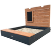 AXI Mandy XL Bac à sable en bois avec banc, espace de rangement, couve...