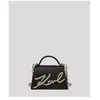 Karl Lagerfeld K/Signature - Petit sac bandoulière Noir-Or 240W3004-A1...