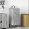 vidaXL Cabinet de salle de bain Sonoma gris 39.5 x 36 x 88 cm