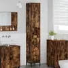 vidaXL Meuble de salle de bain haut Chêne fumé 31.5 x 33 x 190 cm