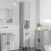 vidaXL Meuble de salle de bain haut Sonoma gris 31.5 x 33 x 190 cm