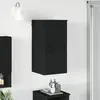 vidaXL Cabinet de salle de bain avec stockage Noir 30 x 31,5 x 61 cm