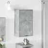 vidaXL Cabinet de salle de bain Gris béton 39 x 23.5 x 65 cm