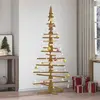 vidaXL Arbre de Noël en bois Marron 180 cm Bois massif en pin