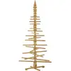 vidaXL Arbre de Noël en bois Marron 210 cm Bois massif en pin