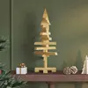 vidaXL Arbre de Noël en bois Marron 60 cm Bois massif en pin