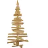 vidaXL Arbres de Noël avec support Marron 150 cm Bois massif en pin