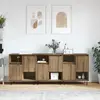 vidaXL Buffets 3 pcs chêne artisanal 180 x 35 x 70 cm