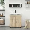 vidaXL Armoire de lavabo de salle de bain Chêne sonoma 60 x 34 x 63 cm