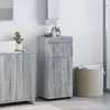 vidaXL Cabinet de salle de bain Sonoma gris 37 x 31.5 x 82 cm