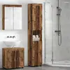 vidaXL Cabinet de salle de bain Bois ancien 37 x 31.5 x 203 cm
