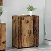 vidaXL Cabinet de salle de bain avec porte Bois ancien 60 x 35 x 80 cm