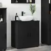 vidaXL Cabinet de salle de bain Noir 61 x 35 x 64 cm Bois d'ingénierie