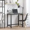 vidaXL table Gris Sonoma 100 x 50 x 76,5 cm Bois d'ingénierie et acier