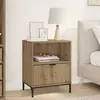 vidaXL Table de chevet avec tiroir chêne artisanal 49 x 36 x 61 cm
