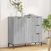 vidaXL Buffet Sonoma gris 89,5 x 33 x 82 cm Bois d'ingénierie