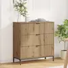 vidaXL Buffet chêne artisanal 79,5 x 33 x 82 cm Bois d'ingénierie