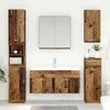 vidaXL Armoire d'évier Montage mural Bois Ancien 38,5 x 100 x 46 cm