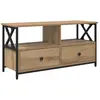vidaXL Vidaxl Meuble Tv Avec Tiroir Chêne Artisanal 90 X 33 X 45 Cm