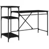 vidaXL Vidaxl Bureau Chêne Noir 135 X 50 X 90 Cm Bois D'ingénierie