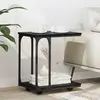 vidaXL Table d'appoint Chêne noir 50 x 35 x 55,5 cm Bois d'ingénierie