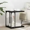 vidaXL Table d'appoint Chêne noir 50 x 35 x 52 cm Bois d'ingénierie